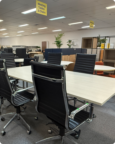 meeting table and chairs